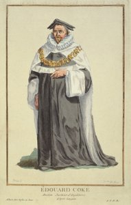 Edward Coke (1552-1634), gravé par Pierre Duflos (1742-1816), 1780